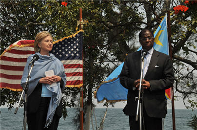 Hillary Clinton in the Congo